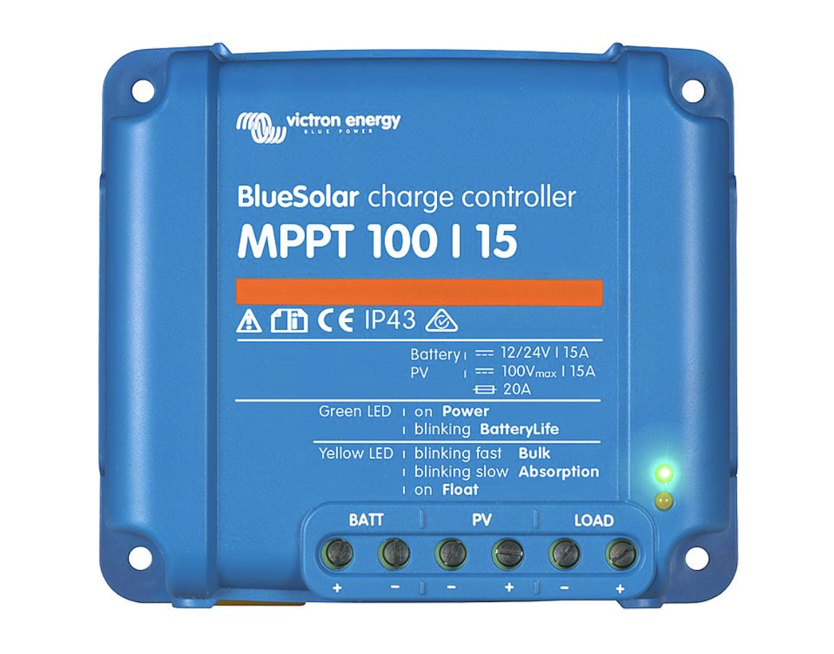Picture of VICTRON 15A 12/24V BLUESOLAR CHARGE CONTROLLER MPPT 100/15 (SCC010015200R)
